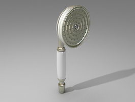 Hand shower head 3d model preview
