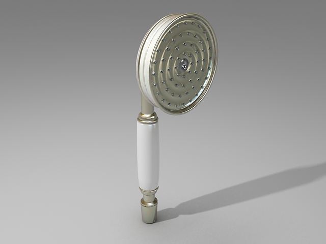 Hand shower head 3d rendering