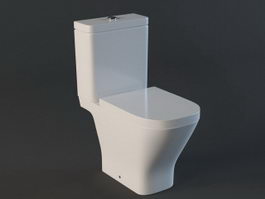 Dual flush toilet 3d model preview