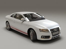 Audi S5 Coupe White 3d model preview