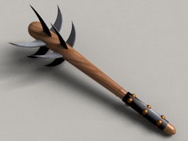 Bladed Mace Weapon 3d preview