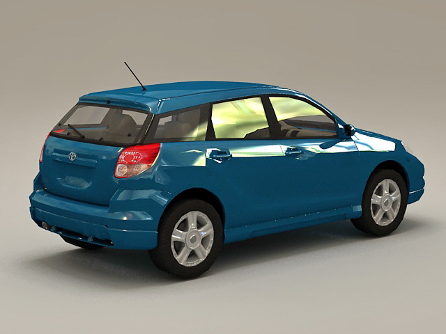 2005 Toyota Matrix 3d rendering