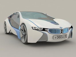 BMW Vision Concept Car 3d model preview