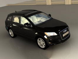 Audi Q7 Black 3d model preview