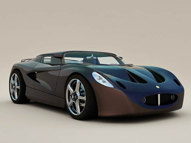 Lotus Roadster 3d rendering
