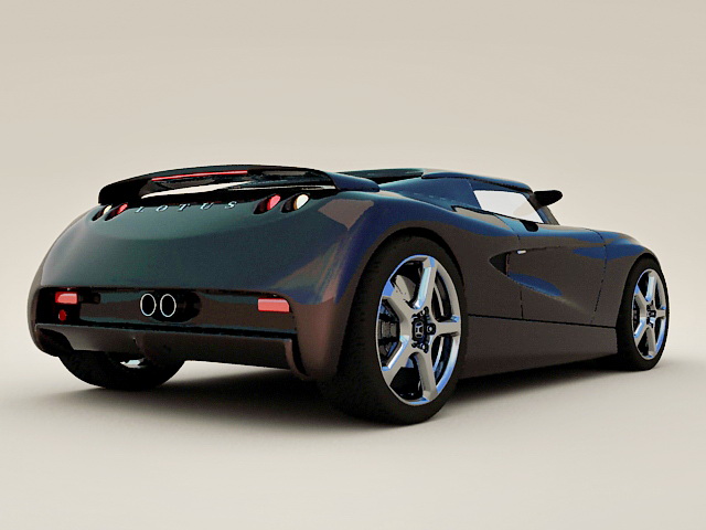 Lotus Roadster 3d rendering