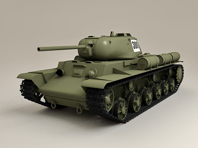 Russian KV-1S Tank 3d rendering