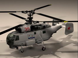 KA27 Helix Helicopter 3d model preview