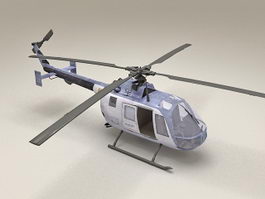 Light Utility Helicopter 3d model preview