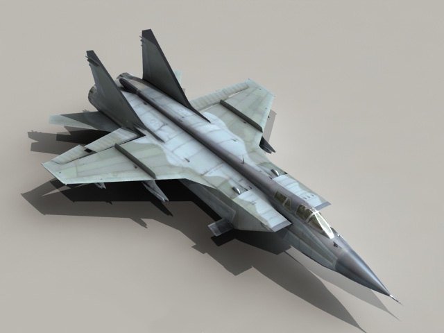 MiG-31 Foxhound 3d rendering