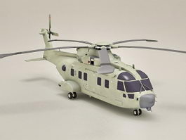 AW101 Helicopter Merlin 3d model preview