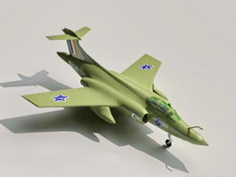 British Blackburn Buccaneer 3d preview