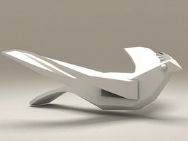 Abstract Bird Sculpture 3d model preview