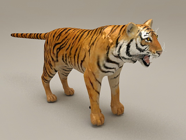 Bengal tiger 3d model - CadNav