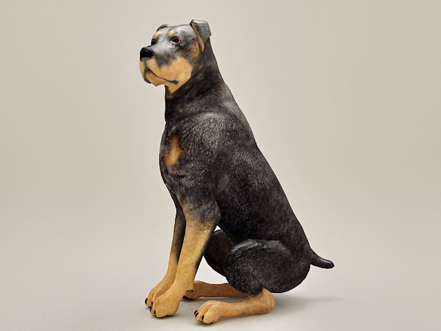 Doberman Pinscher Dog 3d rendering