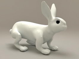 Ceramic Rabbit Decoration 3d model preview
