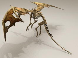 Bone Drake Dragon 3d model preview