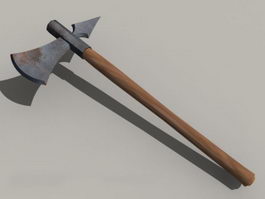 Battle Axe Medieval Weapon 3d preview