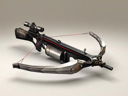 Crossbow gun 3d model preview