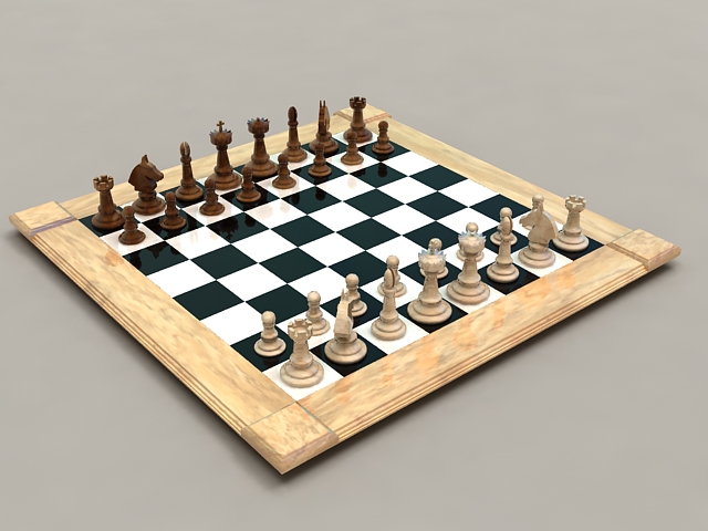Chess Sets 3d rendering