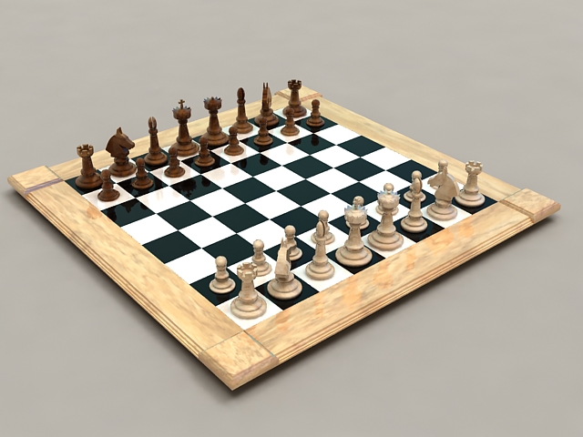 Chess Sets 3d model 3ds Max,Autodesk FBX,Object files free