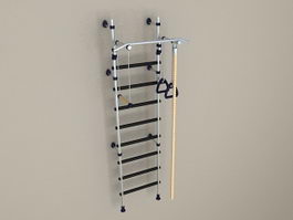 Gym Exercise Wall Ladder 3d model preview