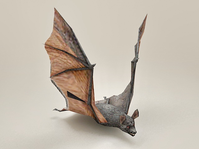 Flying Bat 3d rendering