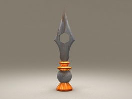 Ancient Spear Head 3d model preview