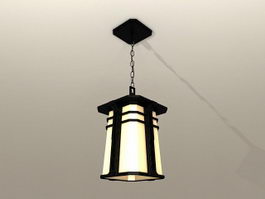 Rustic Iron Pendant Lights 3d model preview