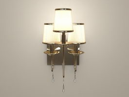 3 Light Wall Sconce 3d preview