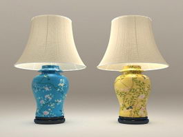 Ceramic Vase Table Lamps 3d model preview