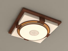 Japanese Style Ceiling Lights 3d model preview