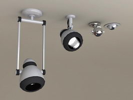 LED Ceiling Spotlights 3d model preview