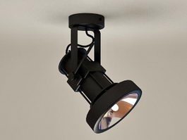 Single Ceiling Spotlights 3d preview