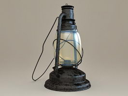 Antique Kerosene Lantern 3d preview