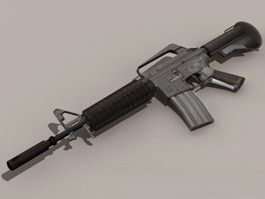 Military M16 Rifle 3d preview
