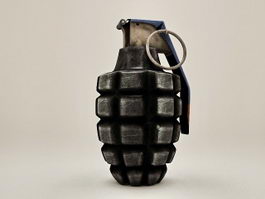 Black Grenade 3d model preview