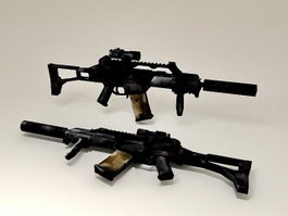 HK G36 Rifle 3d model preview