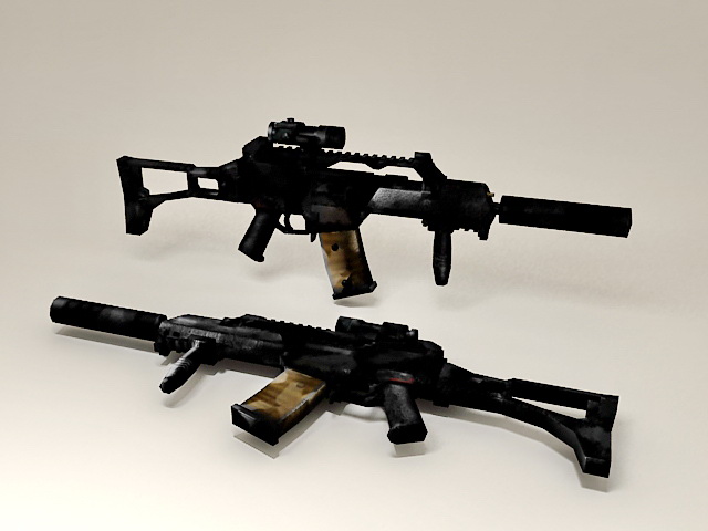 HK G36 Rifle 3d rendering