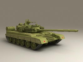 T80 Main Battle Tank 3d model preview