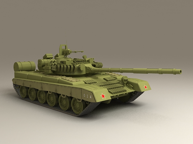 T80 Main Battle Tank 3d rendering