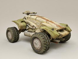 Futuristic Military Vehicle Concept 3d model preview