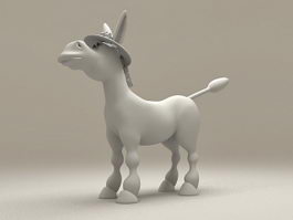 Cute Cartoon Pony 3d model preview
