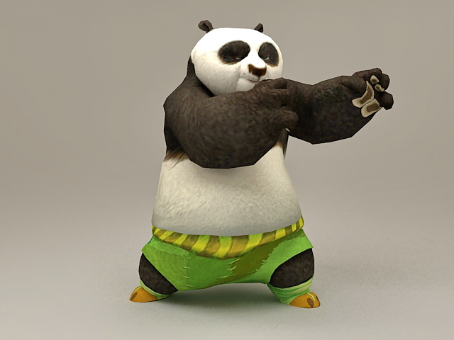 Po Kung Fu Panda 3d model 3ds Max files free download - modeling 39860 on CadNav