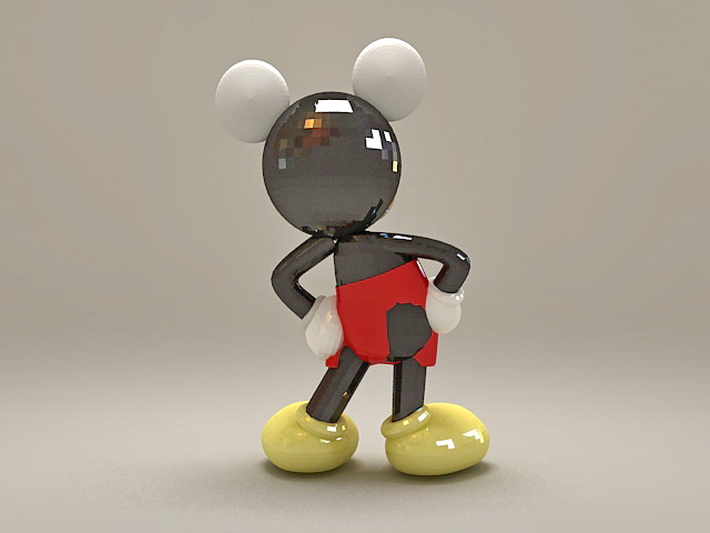 Mickey Mouse Statue 3d model 3ds Max files free download - modeling 36374  on CadNav