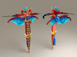 Red Wind Serpent 3d model preview