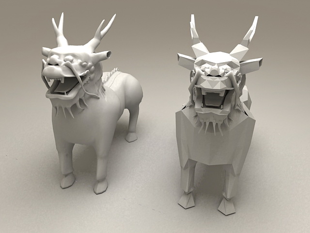 Kylin Beast 3d rendering