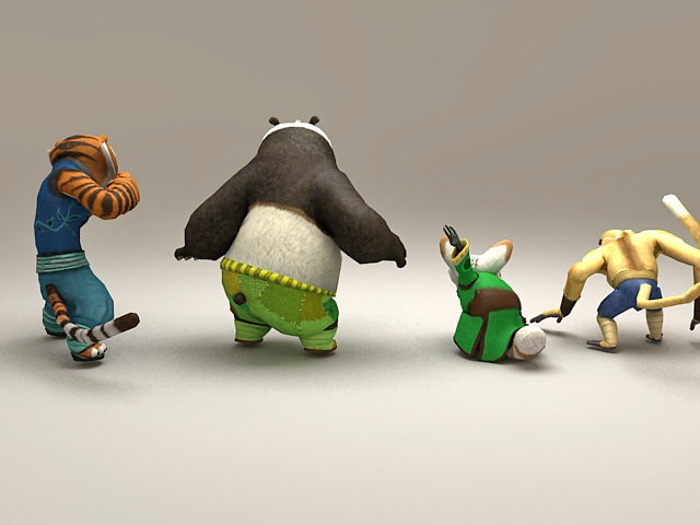 Kung Fu Panda Tigress 3d model 3ds Max files free download - modeling 36507 on CadNav