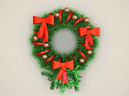 Christmas Decorations Wreath 3d preview