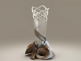 Decorative Glass Vase 3d model preview